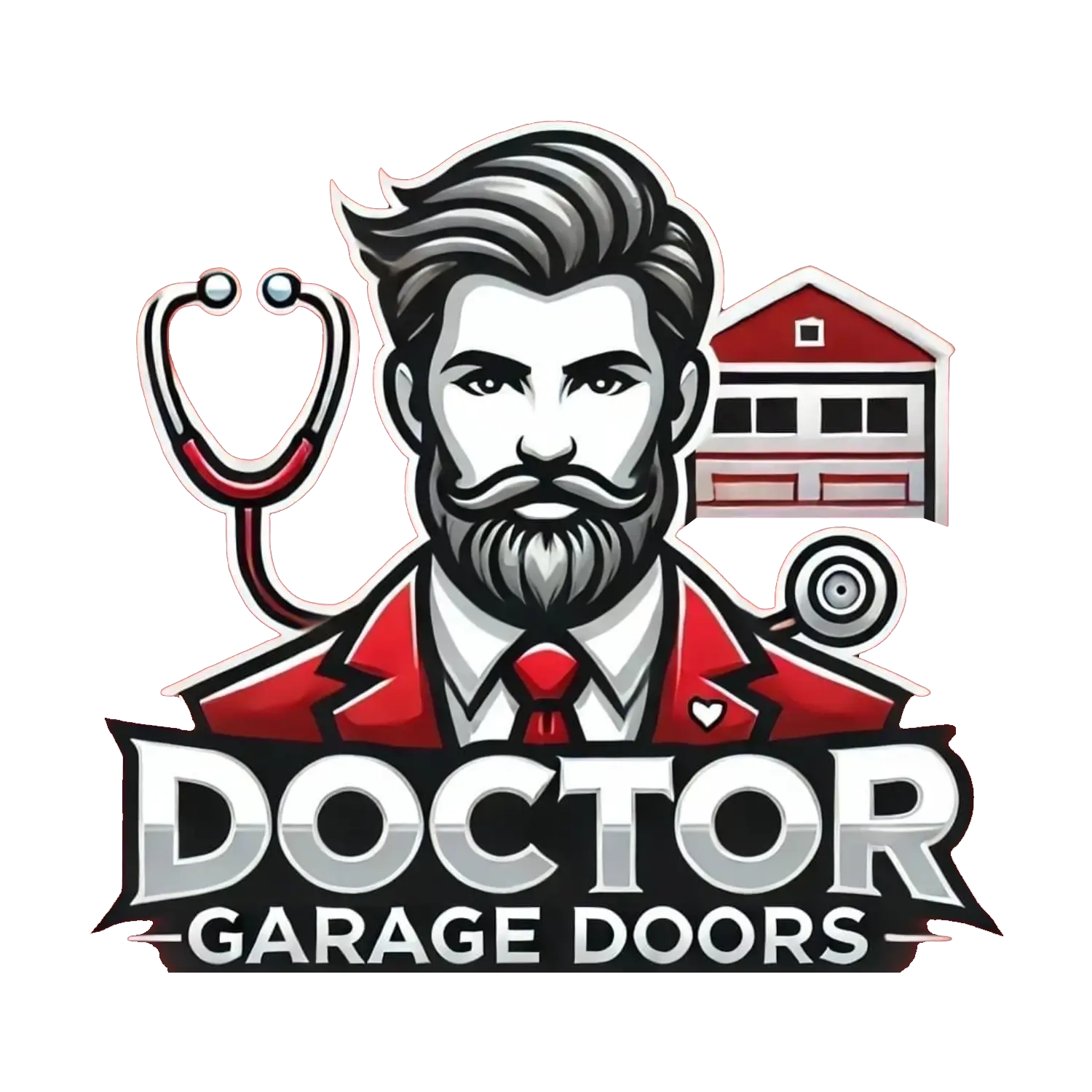 dr garage doors logo